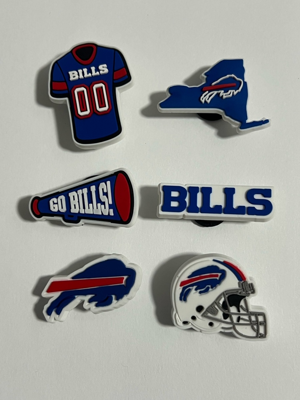 Buffalo Bills Croc Charm Set of 6 bundle lot